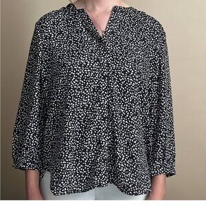 Jachs Girlfriend Casual 3/4 Sleeves Blouse